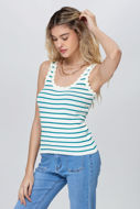 Picture of FS Scalop E. Stripes Top