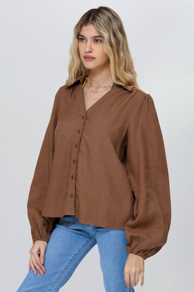 Picture of Seam Det Puff Slv Shirt