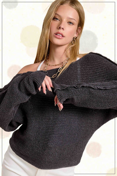 Picture of Boat Neck Off Sweater