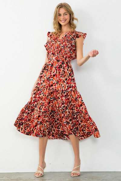 Picture of Flutter Sleeve  Maxi Dres