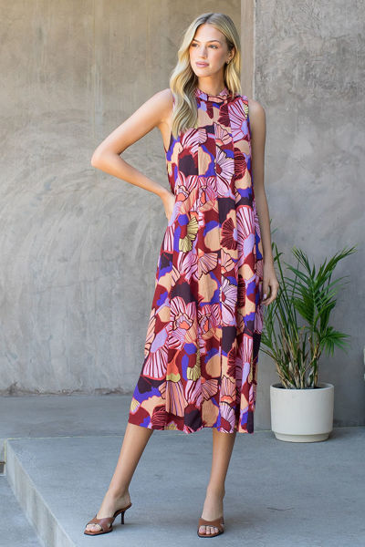 Picture of Sleeveless Floral Print Dress