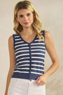 Picture of Stripe Seamless VNeck Crop Top