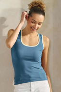Picture of Two Tone Neckline Seamless Tan
