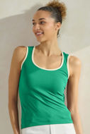 Picture of Two Tone Neckline Seamless Tan